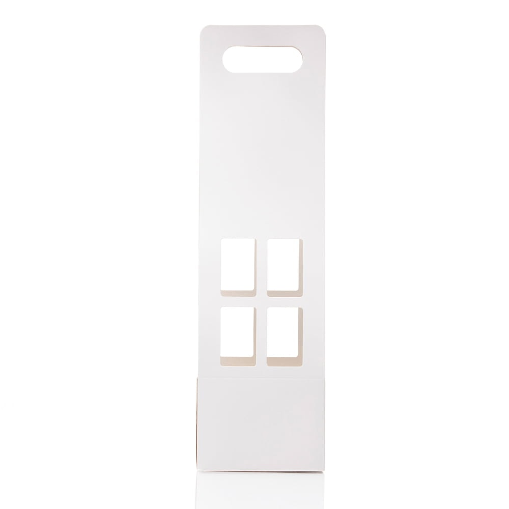 Cutii cu mâner tip căsuță - alb (set 10 buc) - CraftUp