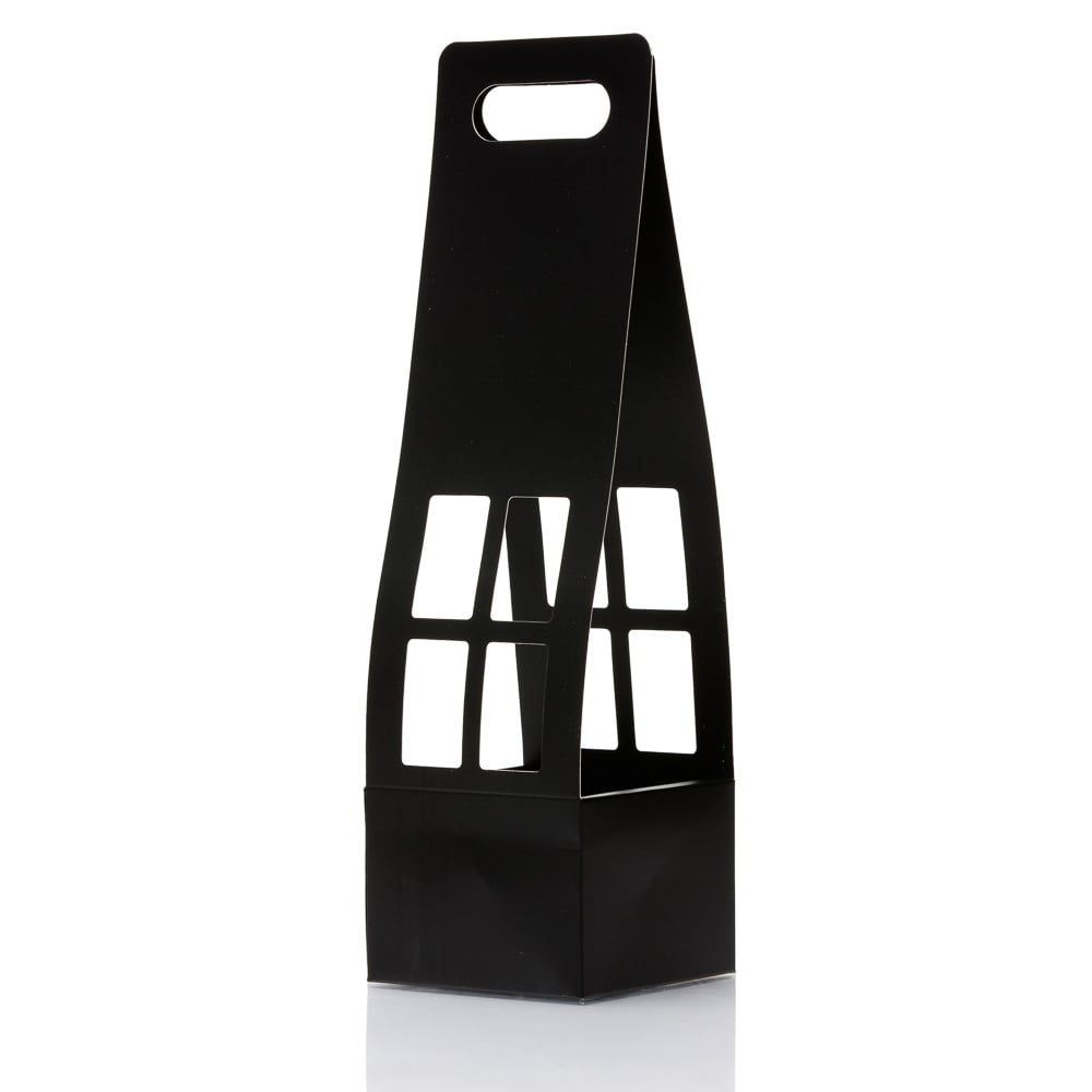 Cutii cu mâner tip căsuță - negru (set 10 buc) - CraftUp