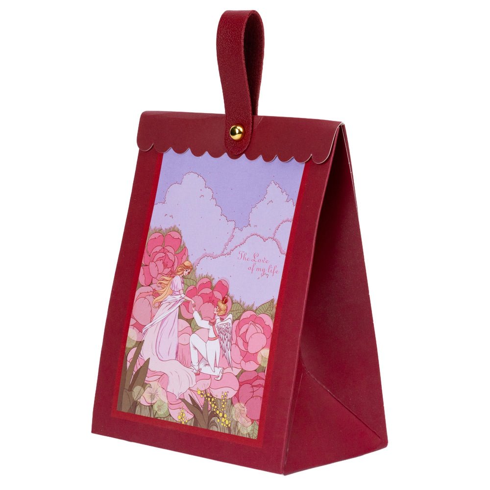 Cutii model floral și mâner din piele (set 50 buc) - CraftUp