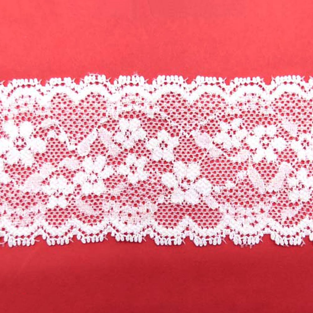 Dantelă elastică model 6607, 5cm (rolă 25yarzi ~ 22m) - CraftUp