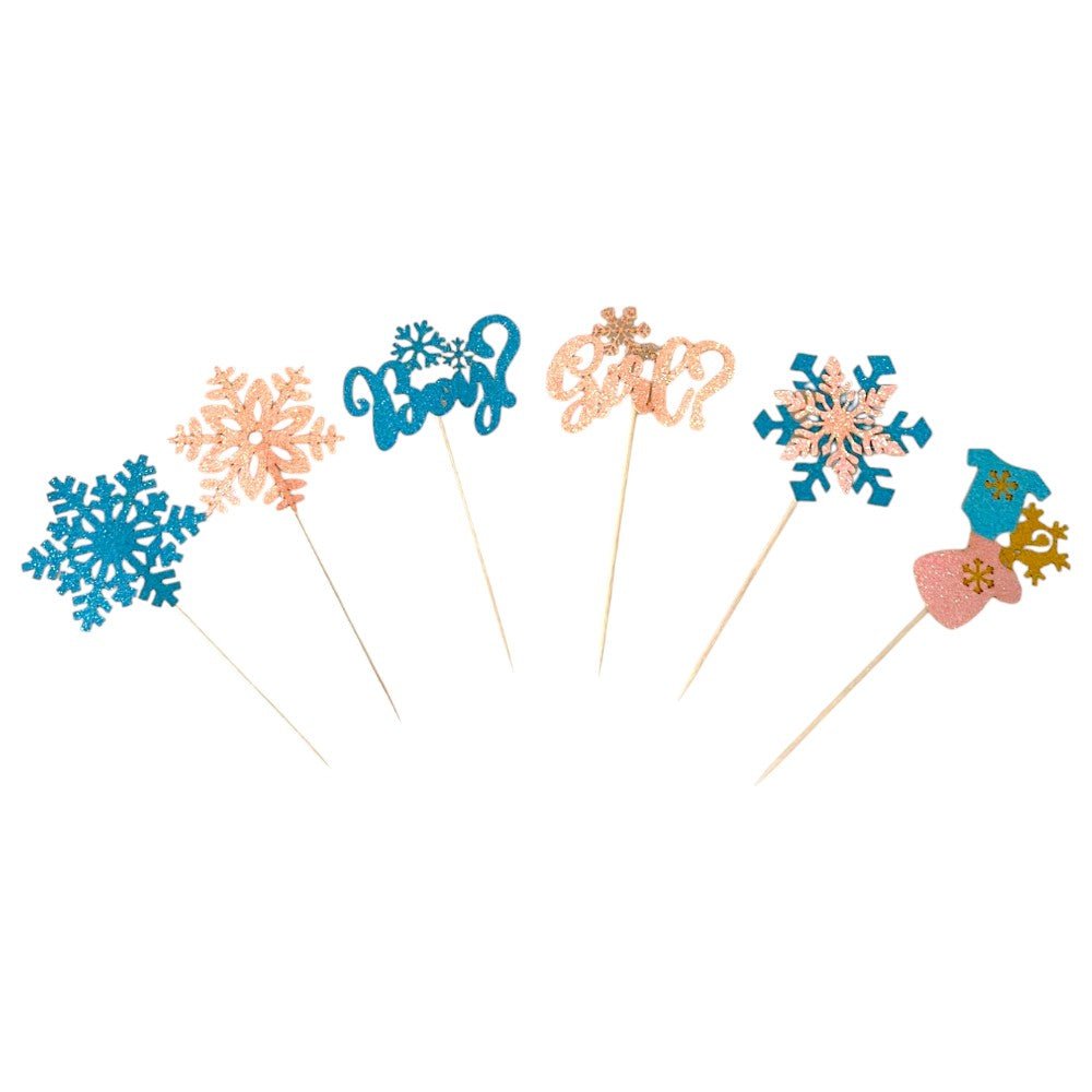 Decorațiune tort mix Fată sau Băiat (set 12 buc) - CraftUp