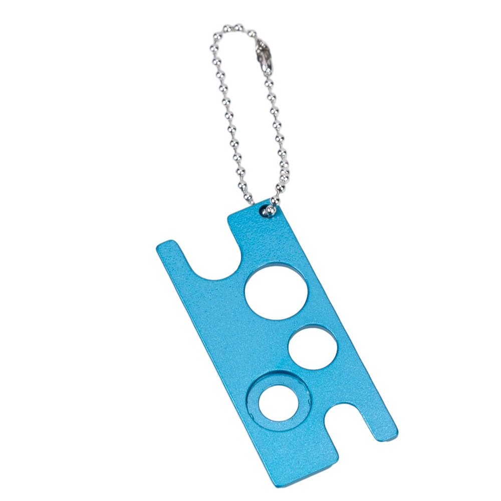 Deschizător pentru diferite capace și sticluțe cu lanț - Bleu - CraftUp