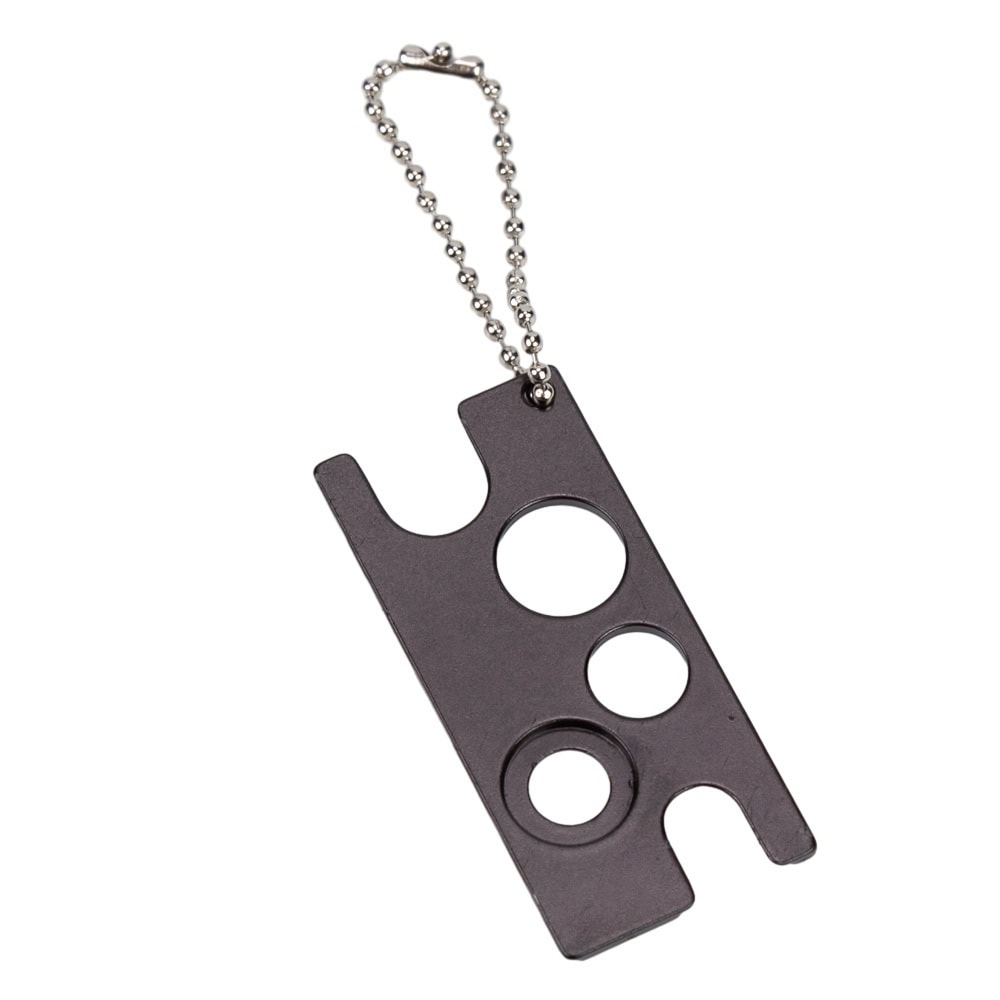 Deschizător pentru diferite capace și sticluțe cu lanț - Negru - CraftUp