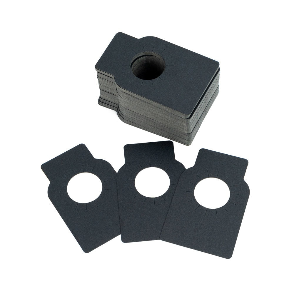 Etichete dreptunghiulare pentru sticle - negru (set 100 buc) - CraftUp