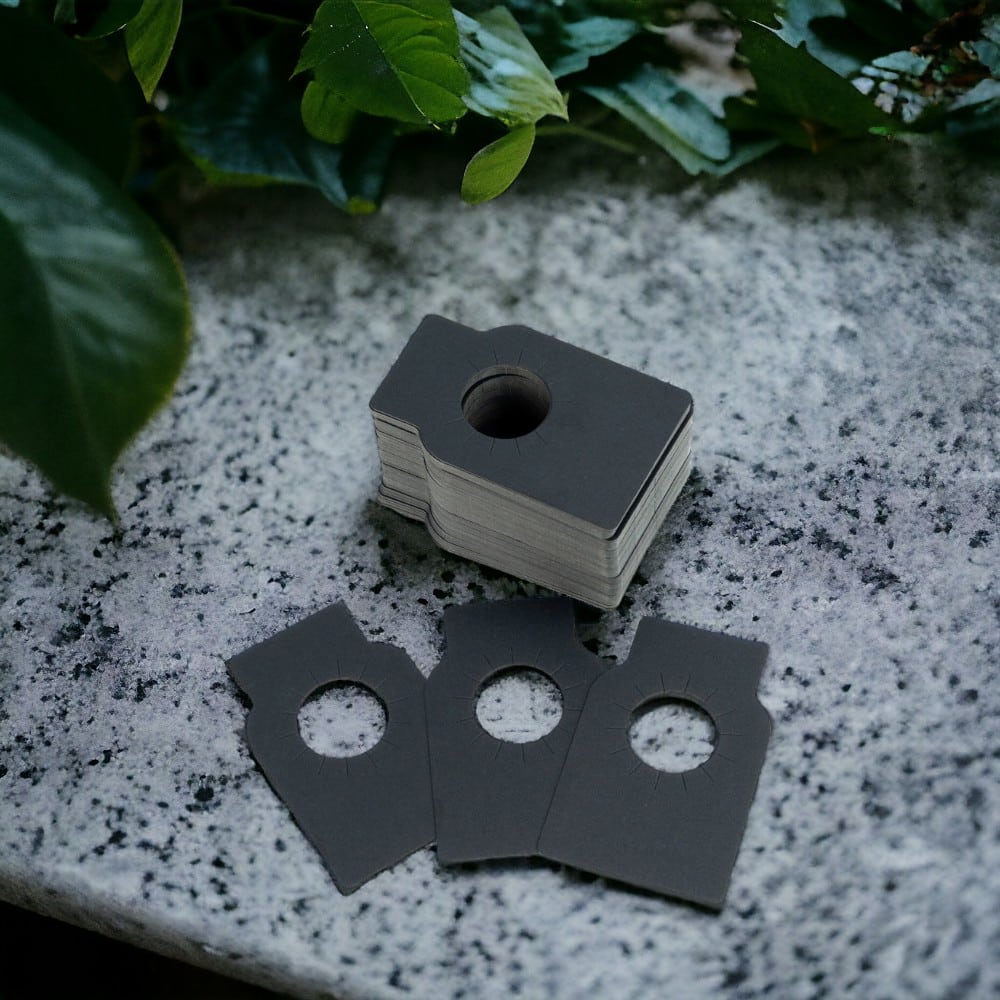 Etichete dreptunghiulare pentru sticle - negru (set 100 buc) - CraftUp