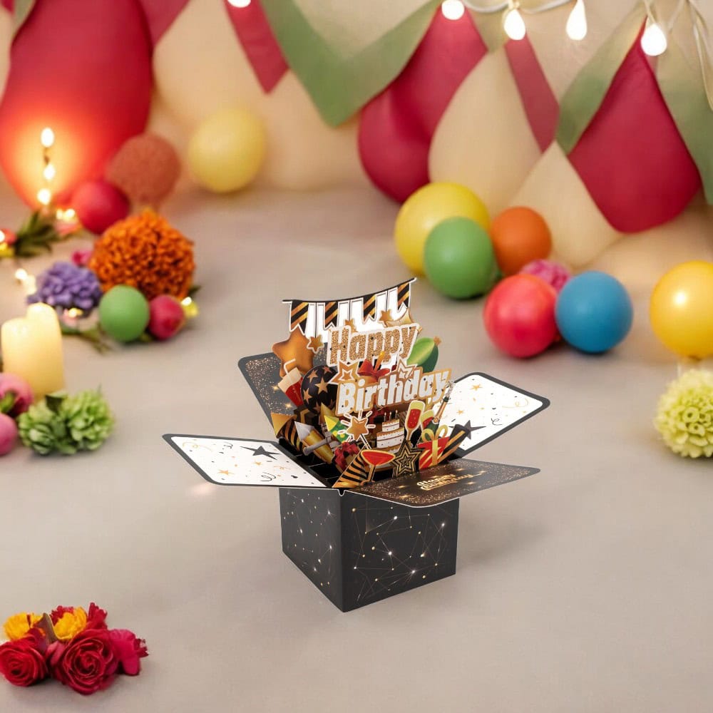 Felicitare explozivă 3D - model 2 - CraftUp