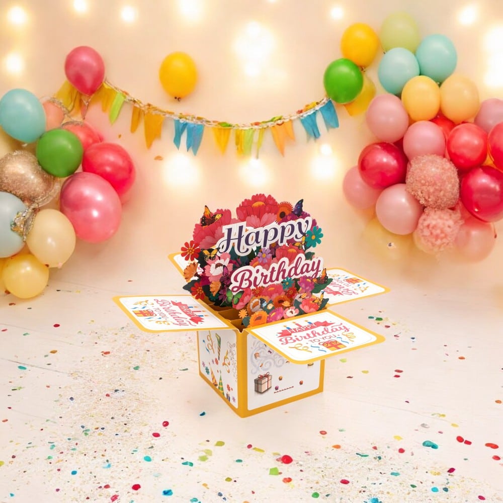 Felicitare explozivă 3D - model 4 - CraftUp