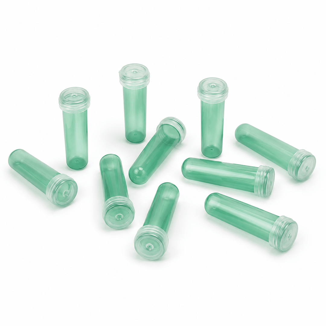 Fiole de apă pentru flori - verde (set 100 buc) - CraftUp