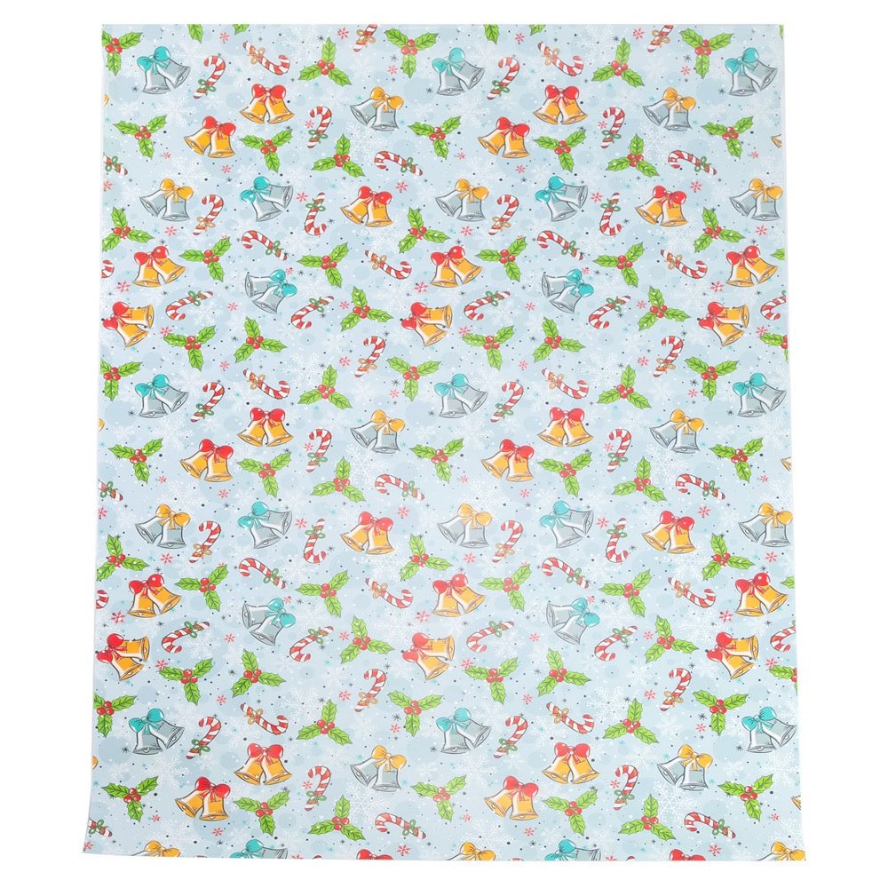 Foi de ambalat de Crăciun - model 5 bleu (set 50 buc) - CraftUp