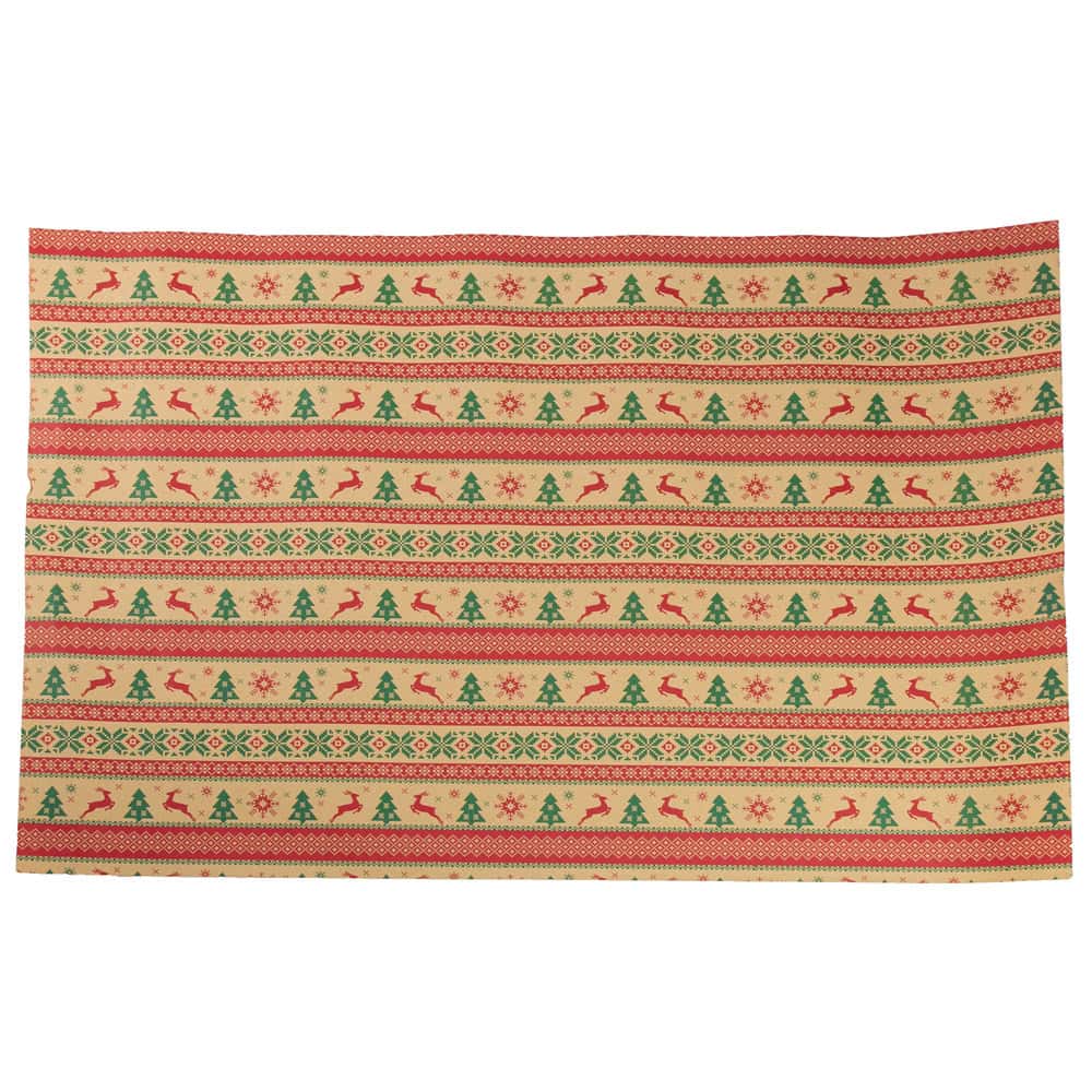 Foi de ambalat de Crăciun - model 7 multicolor (set 50 buc) - CraftUp