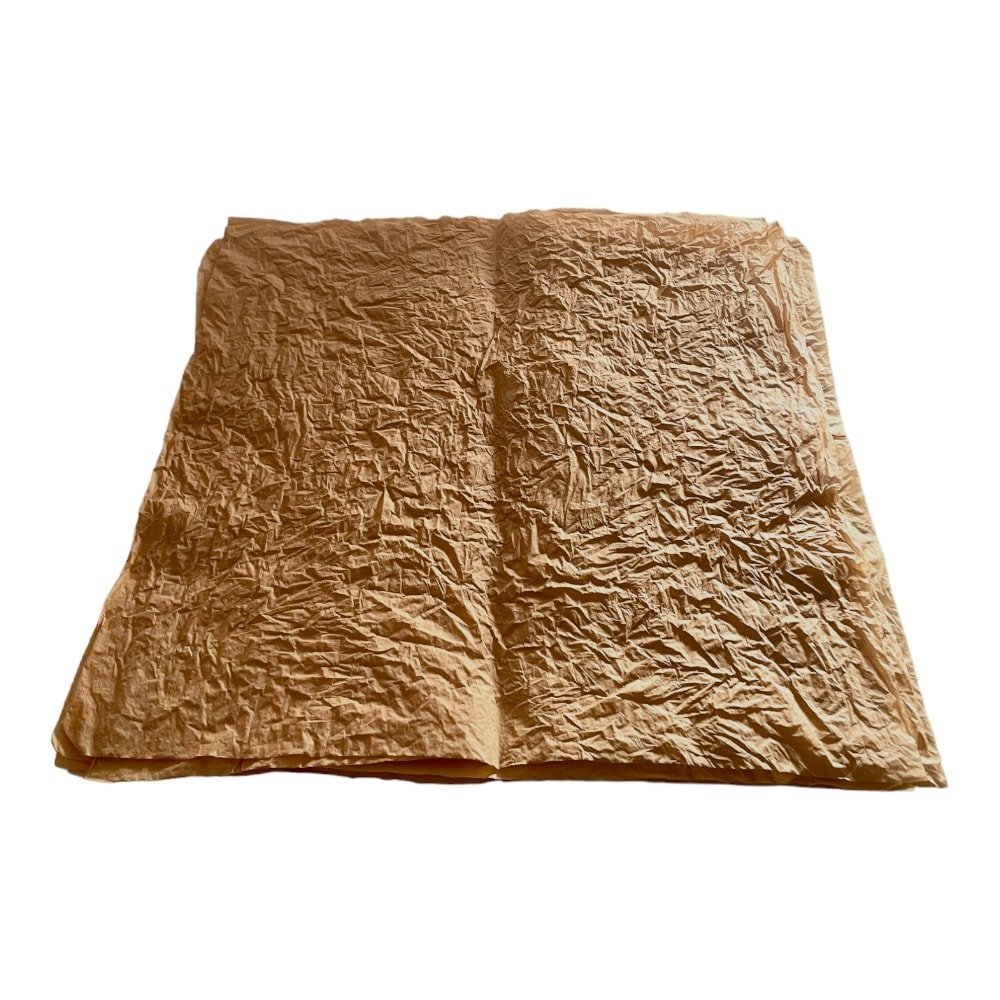 Foi de ambalat decorative creponate - maro deschis (set 5 foi) 53x53cm - CraftUp