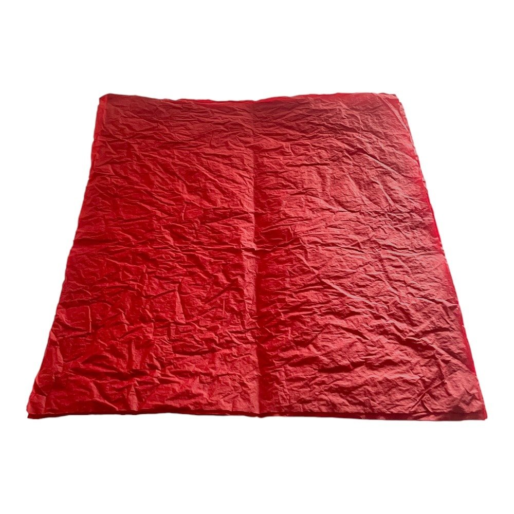 Foi de ambalat decorative creponate - roșu (set 5 foi) 53x53cm - CraftUp