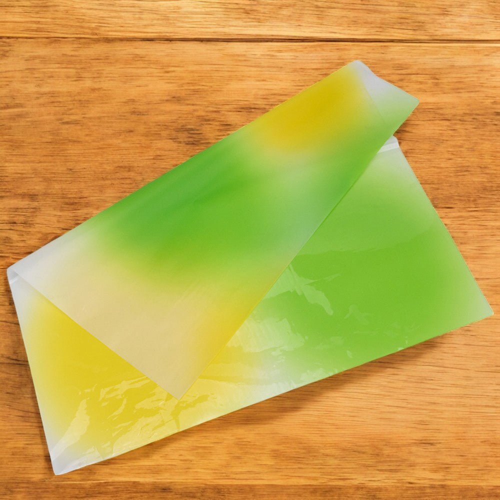 Foi de ambalat decorative din plastic - galben (set 20 buc) 58x58cm - CraftUp