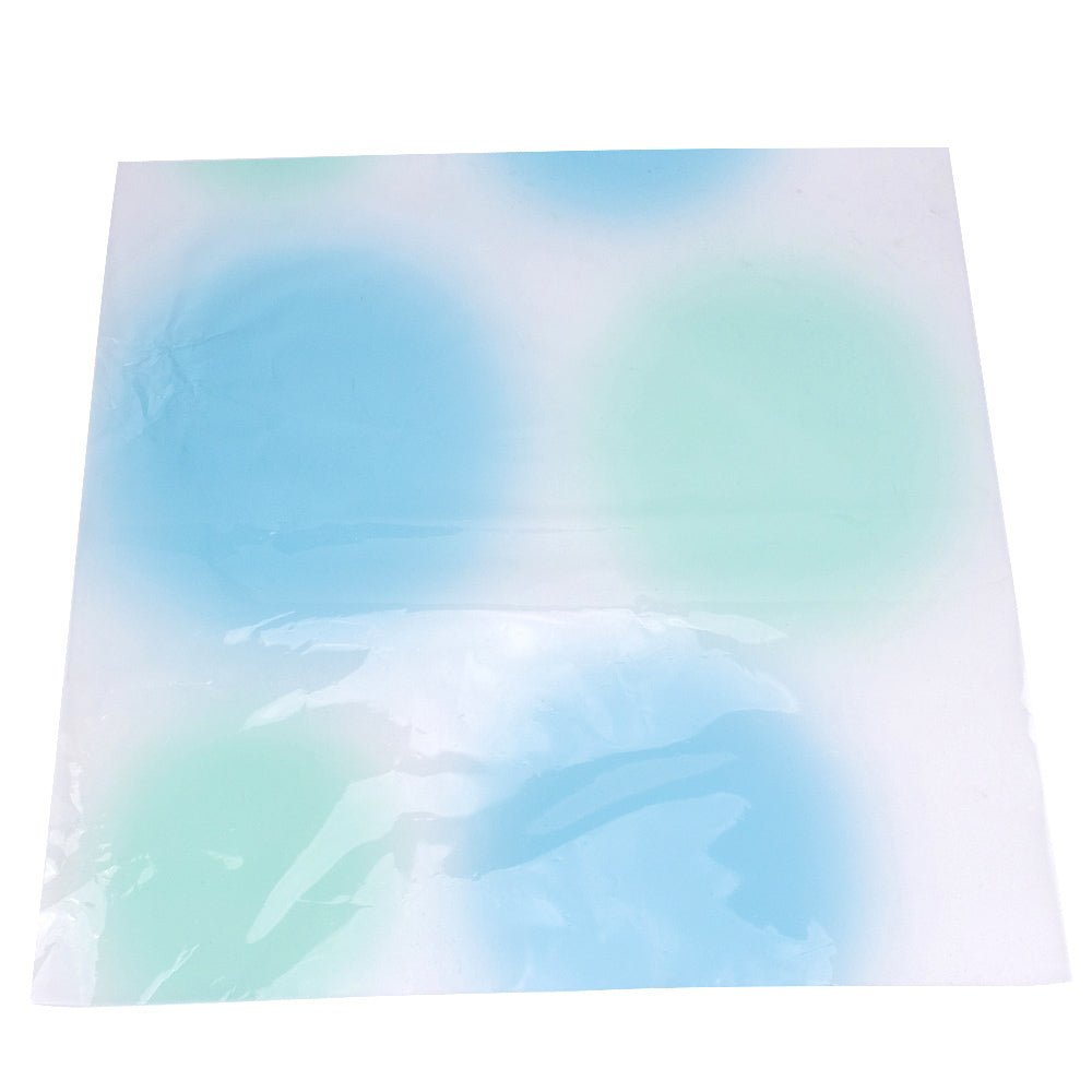 Foi de ambalat decorative din plastic - turcoaz (set 20 buc) 58x58cm - CraftUp