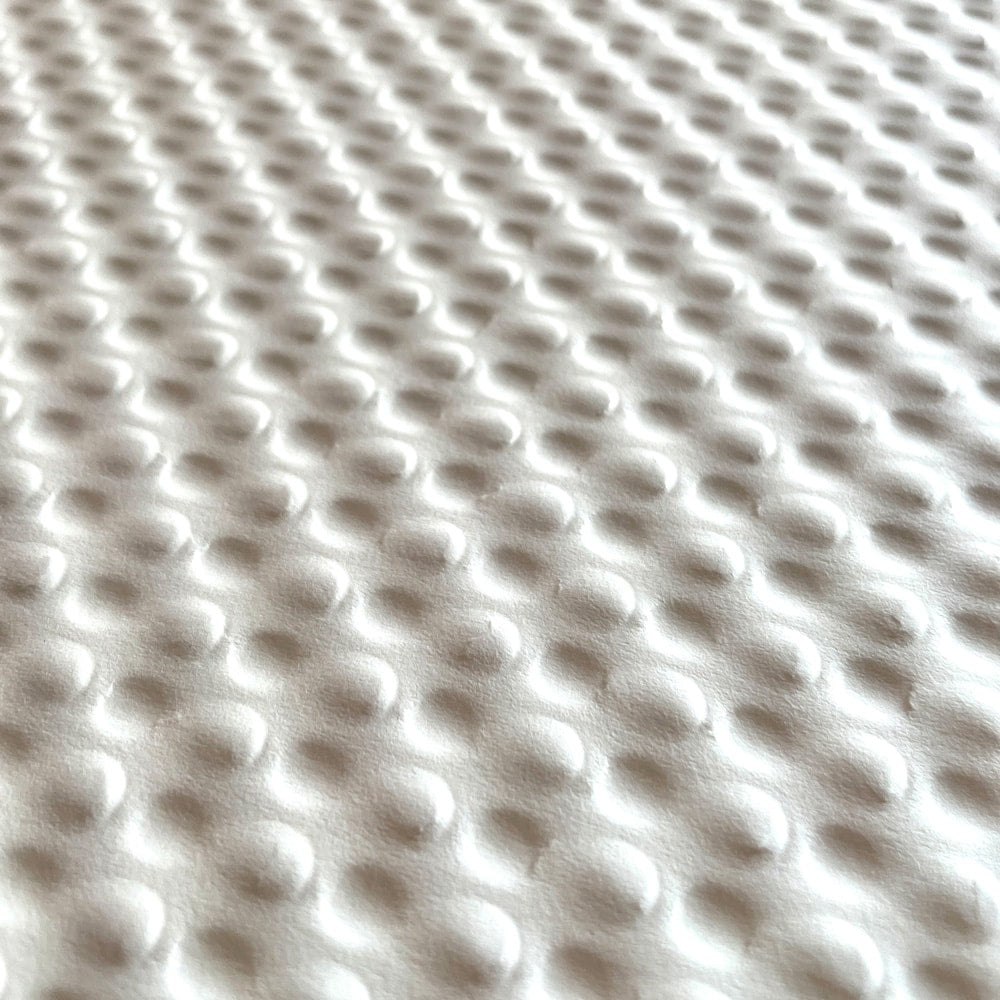 Foi de ambalat decorative gofrate model sfere - alb (set 10 foi) 50x50cm - CraftUp