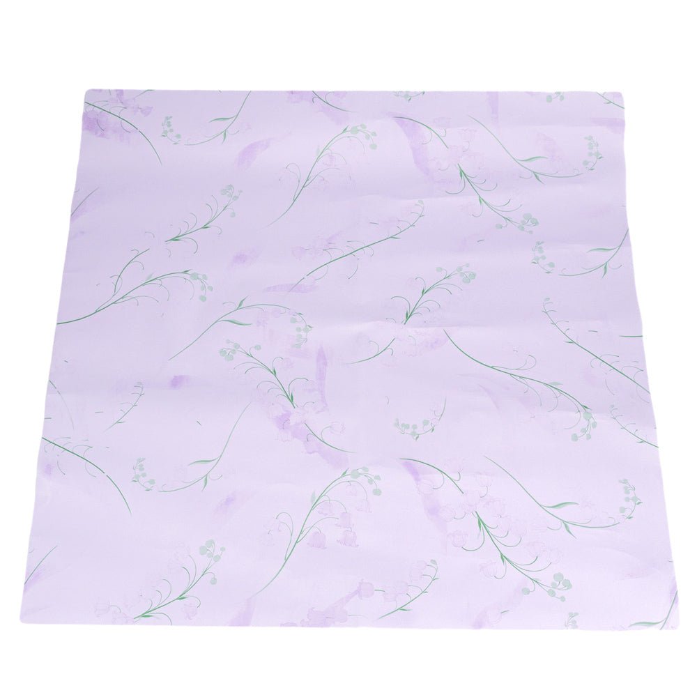 Foi de ambalat decorative model floral - mov (set 20 buc) 60x60cm - CraftUp