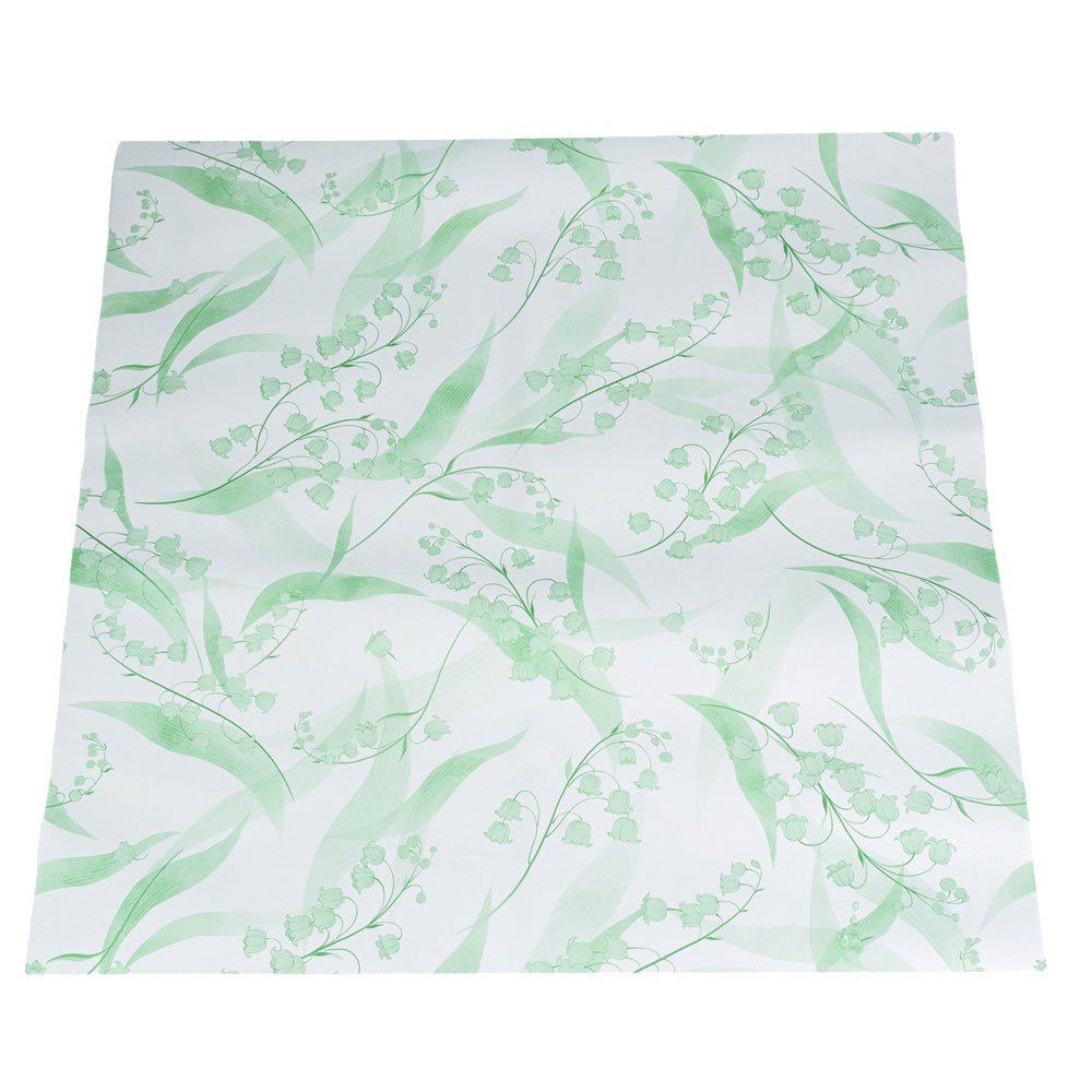 Foi de ambalat decorative model floral - verde (set 20 buc) 60x60cm - CraftUp