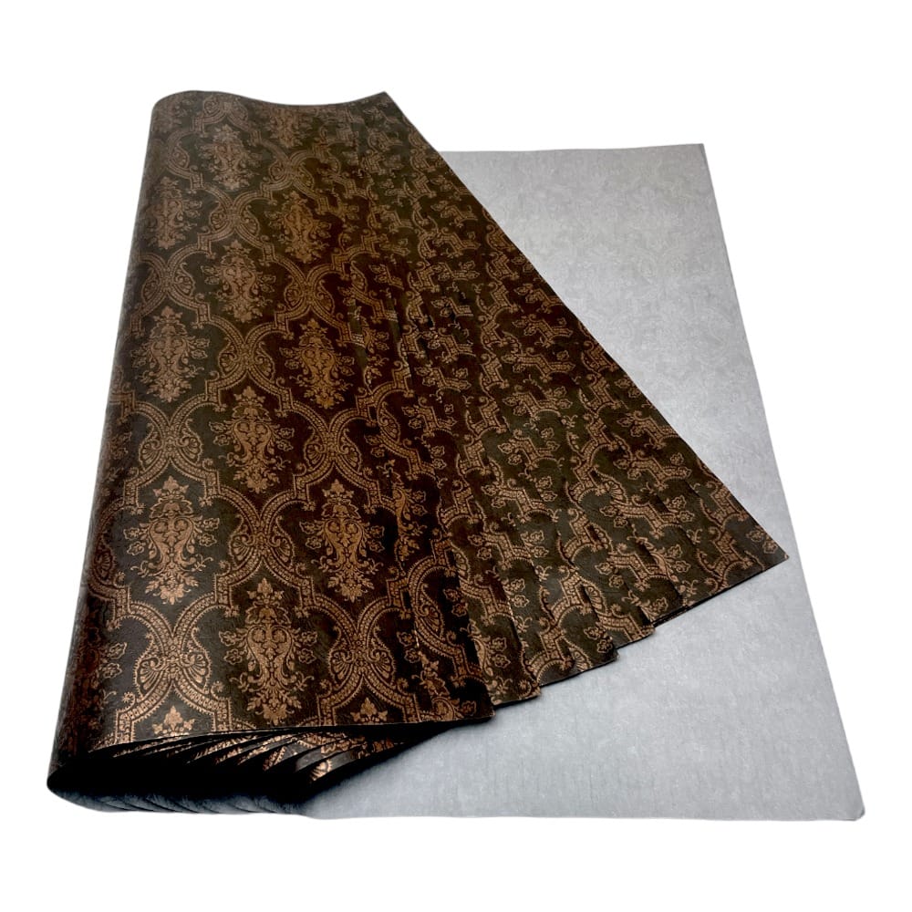 Foi de ambalat decorative print regal - negru (set 10 foi) 52x60cm - CraftUp