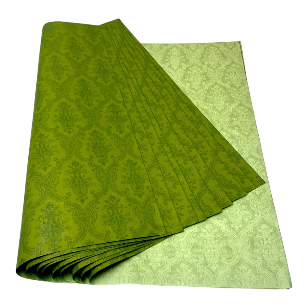 Foi de ambalat decorative print regal - verde (set 10 foi) 52x60cm - CraftUp