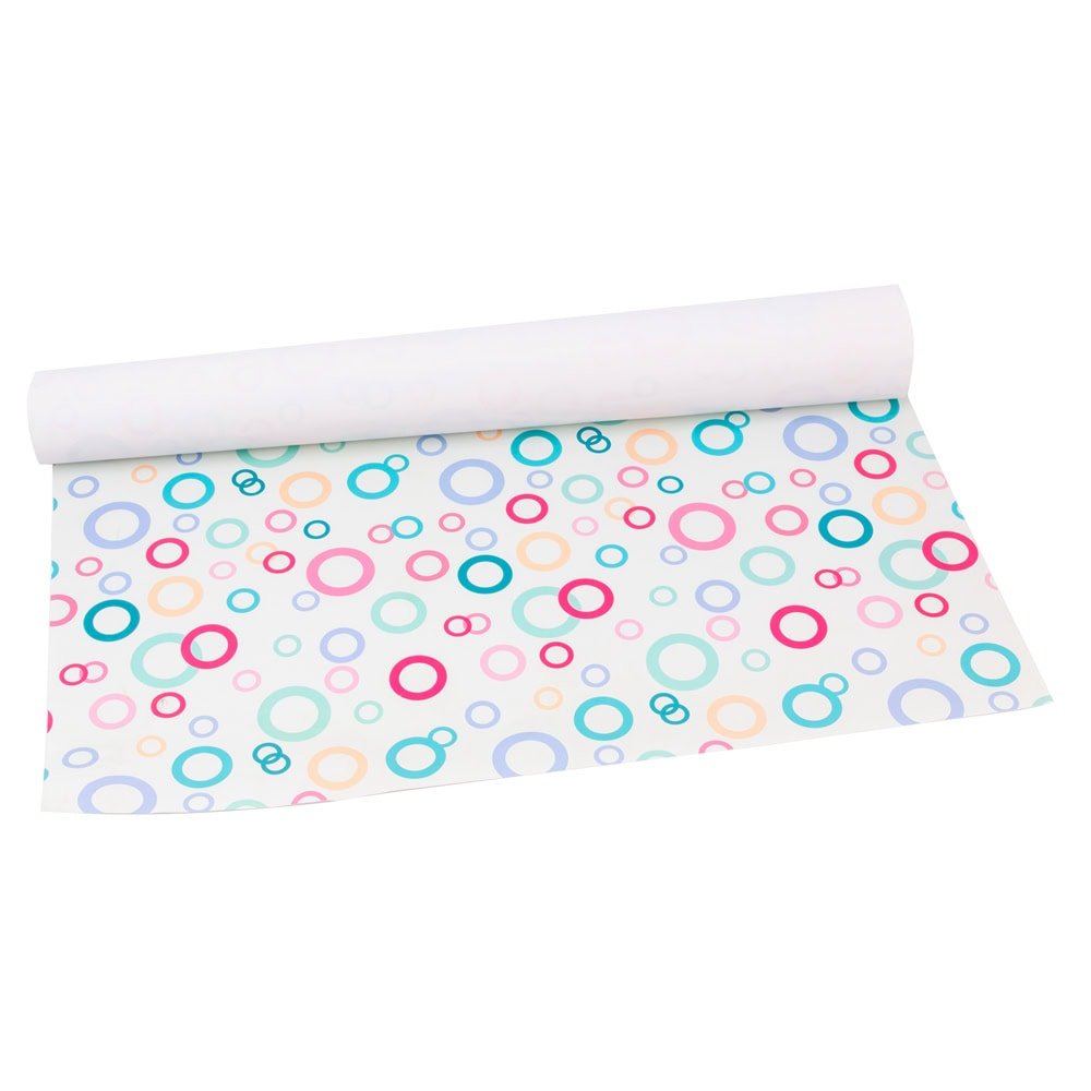 Foi hârtie de ambalat colorate - model 2 cercuri colorate (set 50 buc) - CraftUp