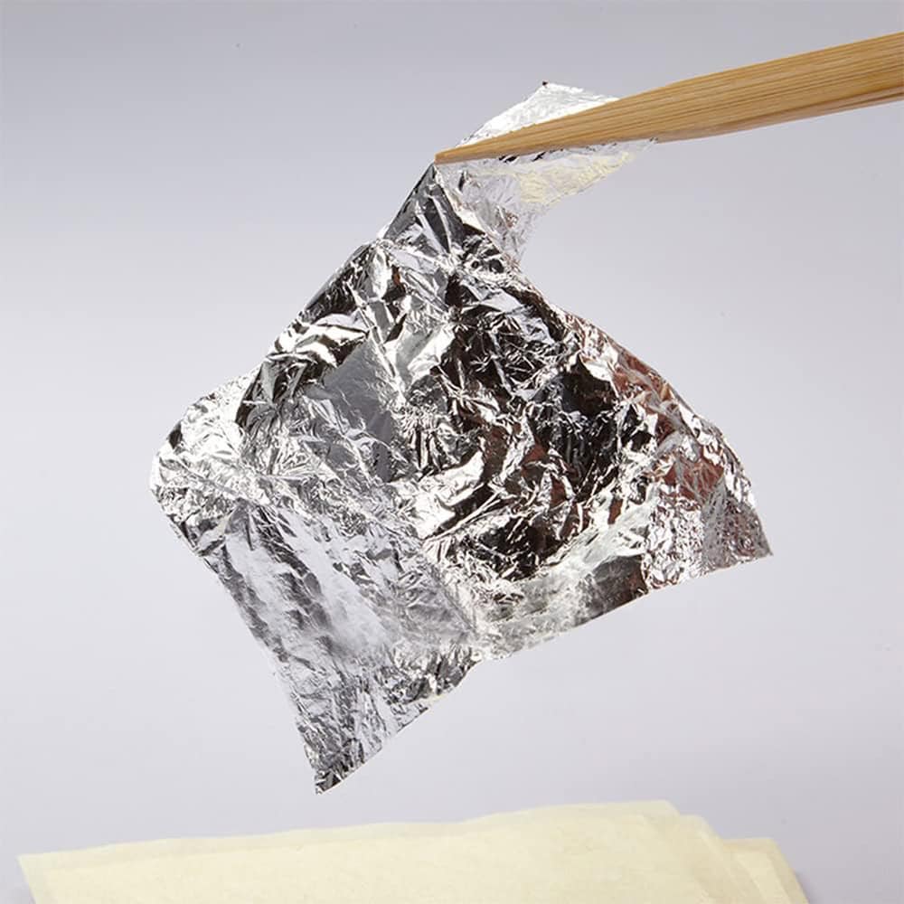 Foi imitație argint pentru proiect DIY (500 foi) - CraftUp