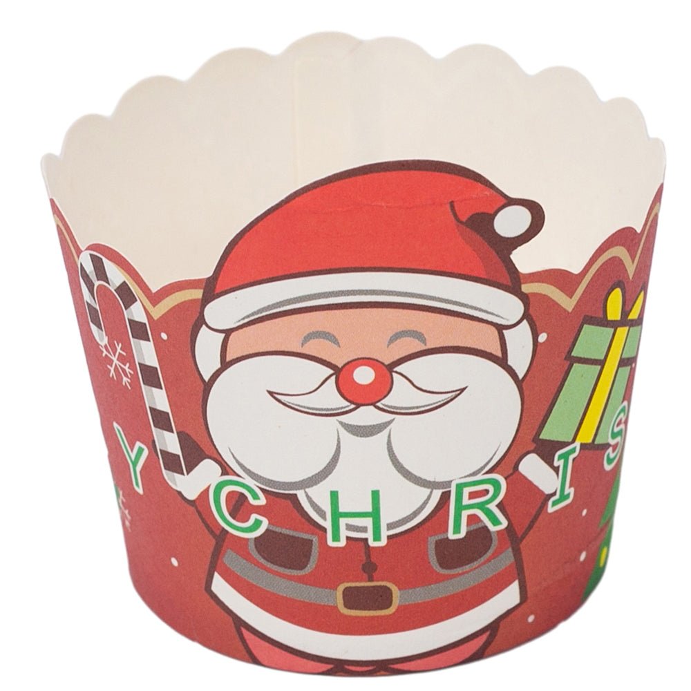 Formă brioșe Crăciun cu Moș Crăciun (set 50 buc) - CraftUp