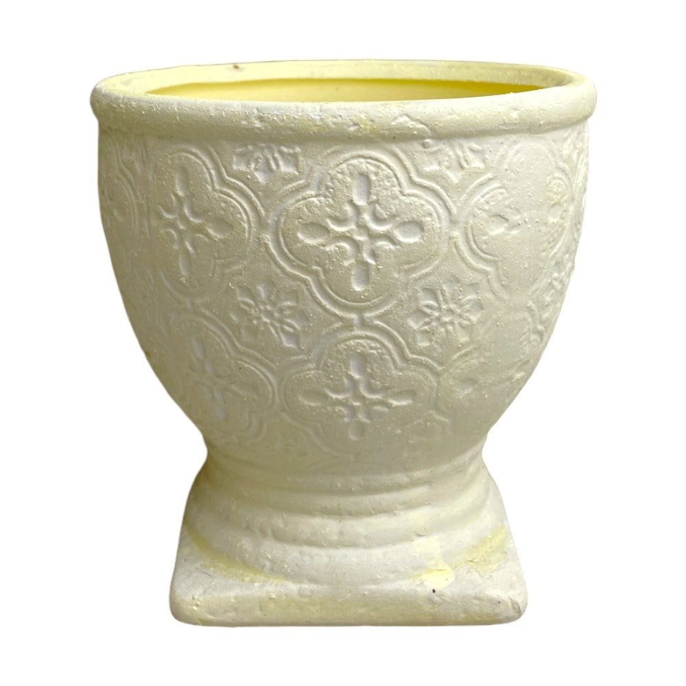 Ghiveci ceramic rotund model regal 10x10cm - beige - CraftUp