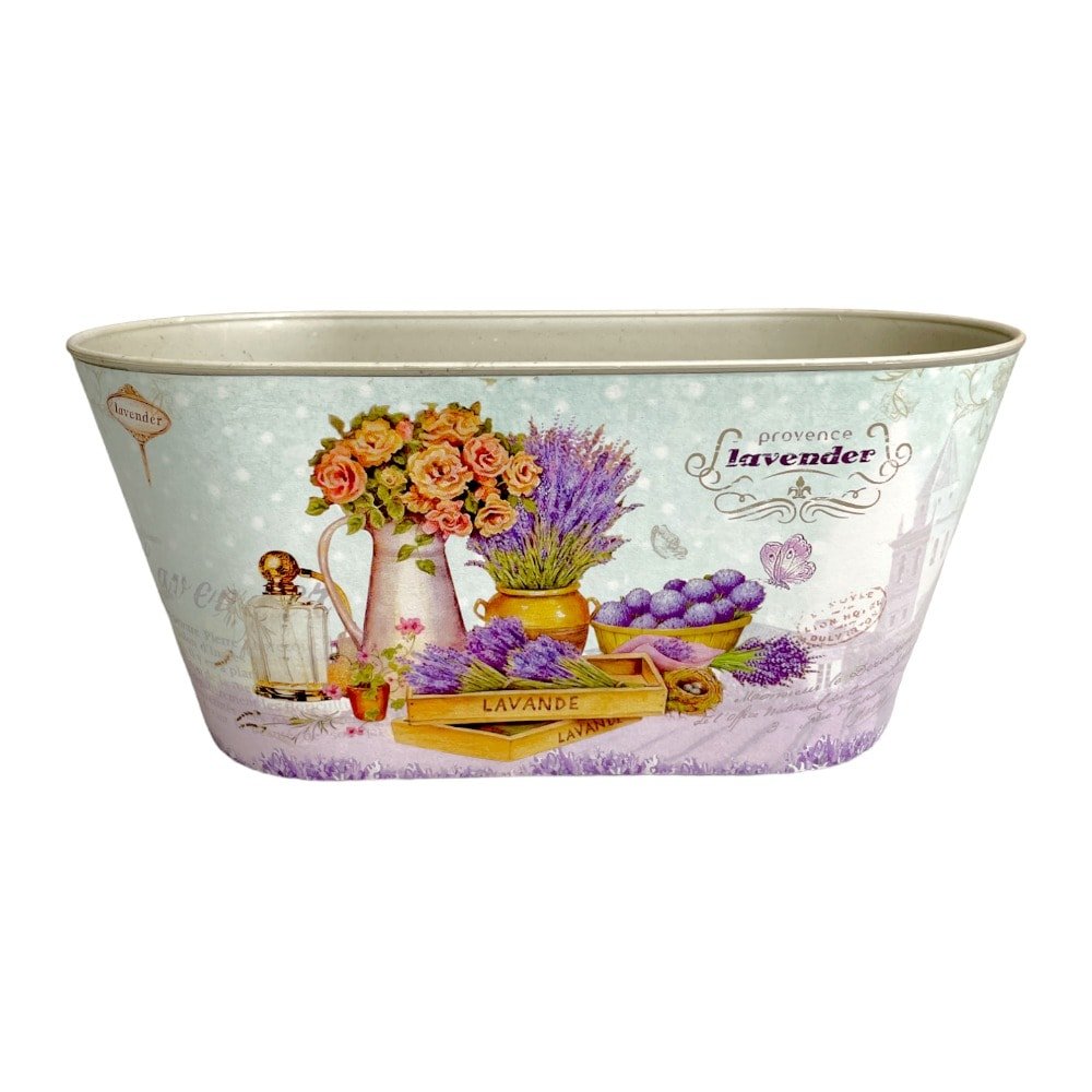 Ghiveci oval din plastic model Lavender 13x25x11.5cm - CraftUp