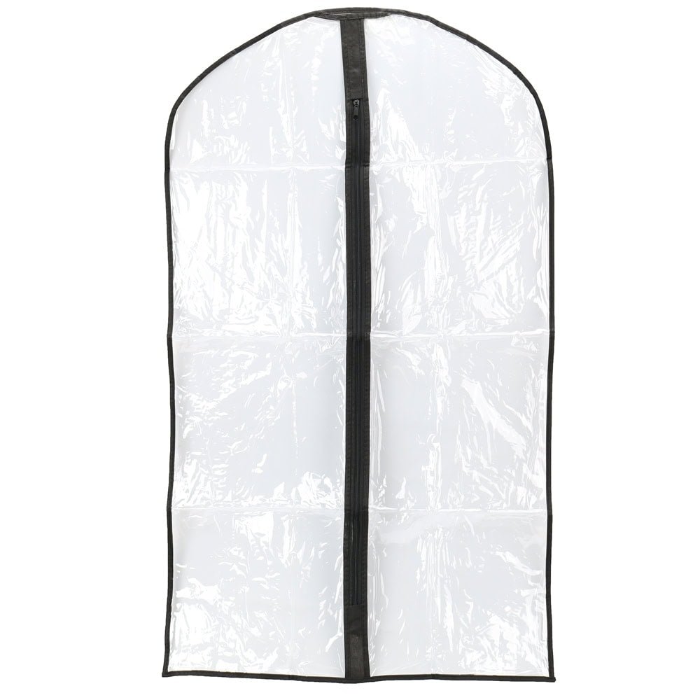 Huse plastic groase cu fermoar pentru haine - transparent - 60x100cm - CraftUp