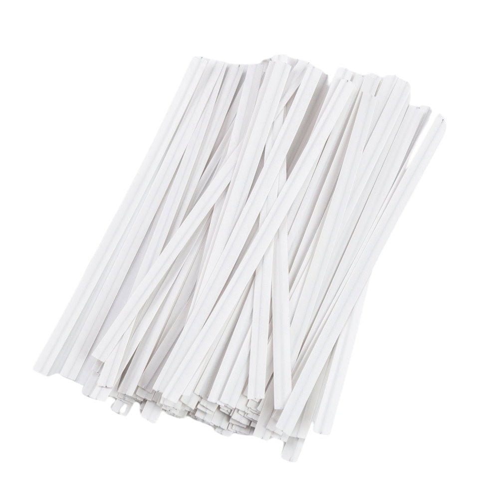 Legături hartie 9cm - Alb (set 1000 buc) - CraftUp