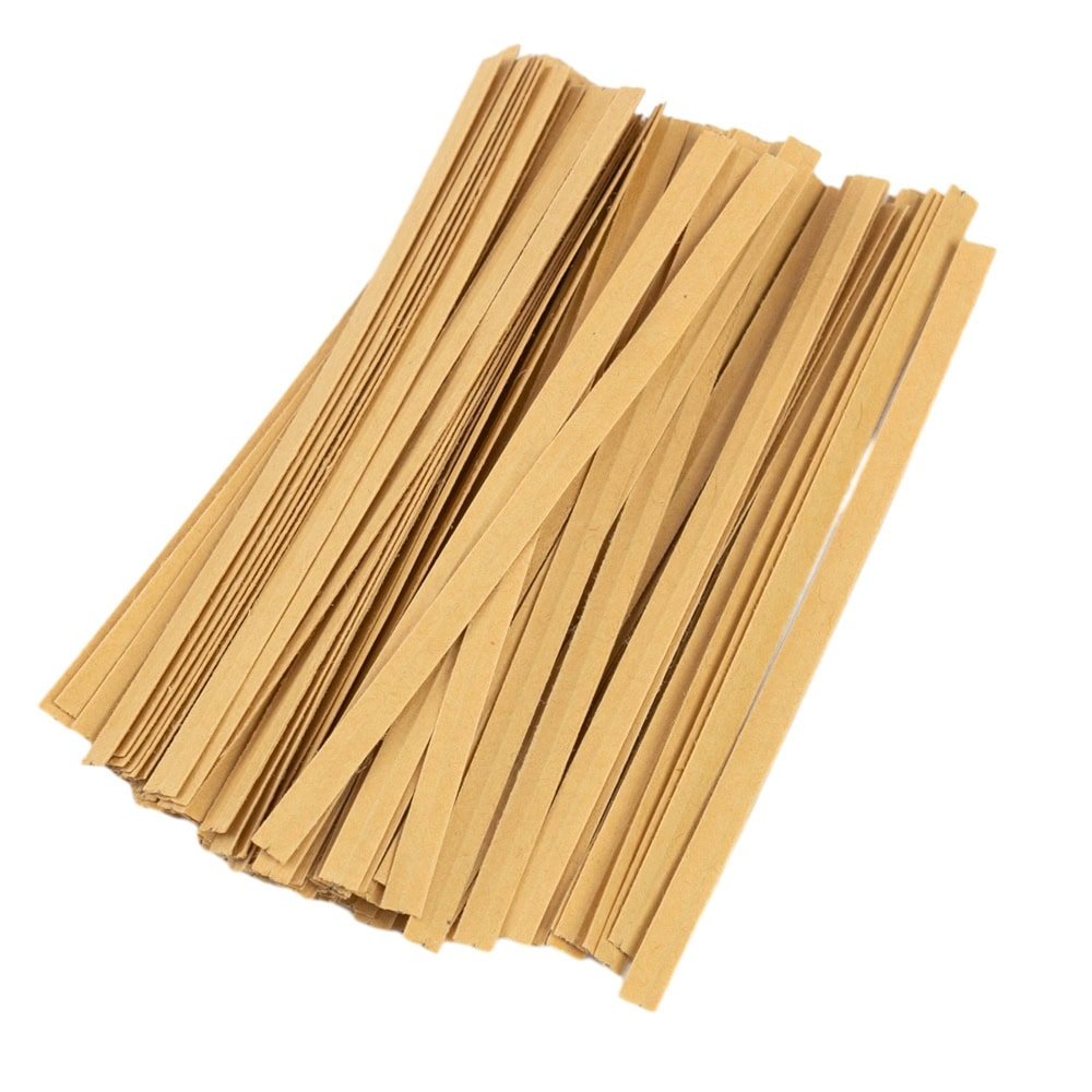 Legături hartie 9cm - Kraft (set 1000 buc) - CraftUp