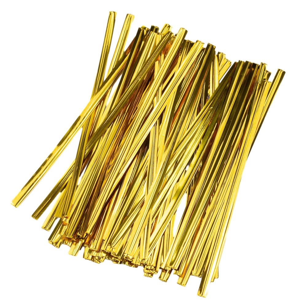 Legături plastic 10cm - Auriu (set 800 buc) - CraftUp