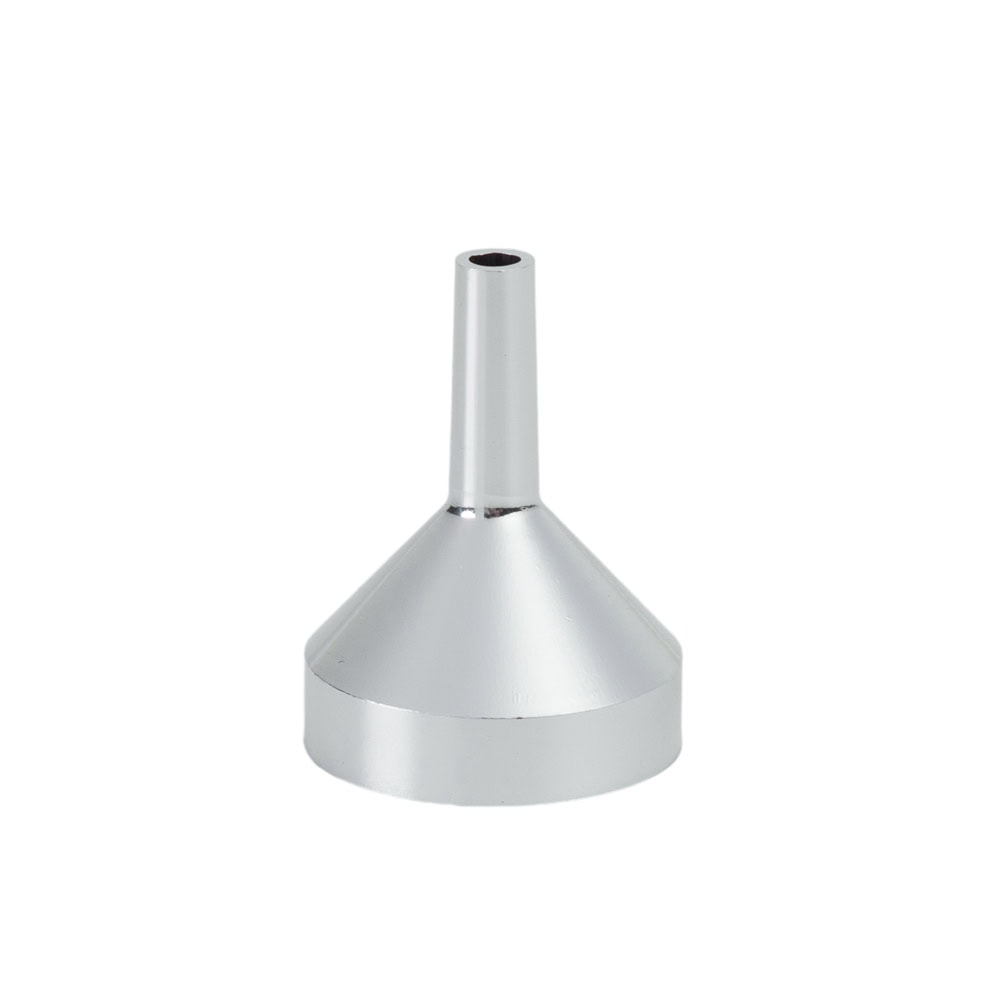 Pâlnie metalică pentru recipiente mici - Argintiu (set 10 buc) - CraftUp