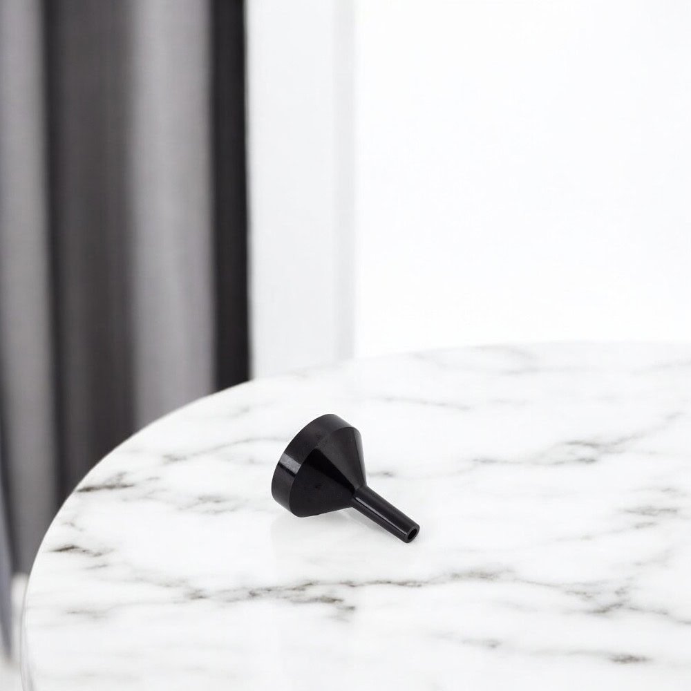 Pâlnie metalică pentru recipiente mici - Negru (set 10 buc) - CraftUp