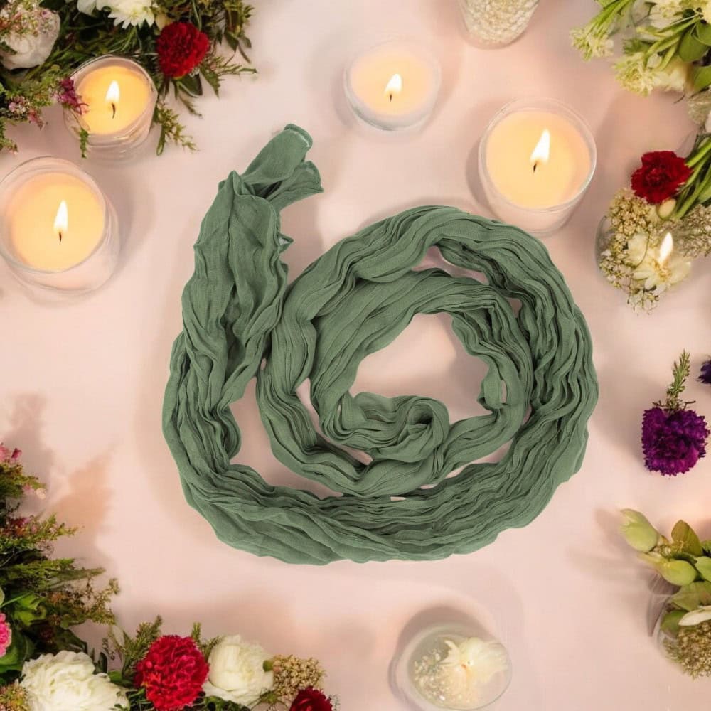 Pânză textil decorativă pentru masă 90x180cm - verde deschis - CraftUp