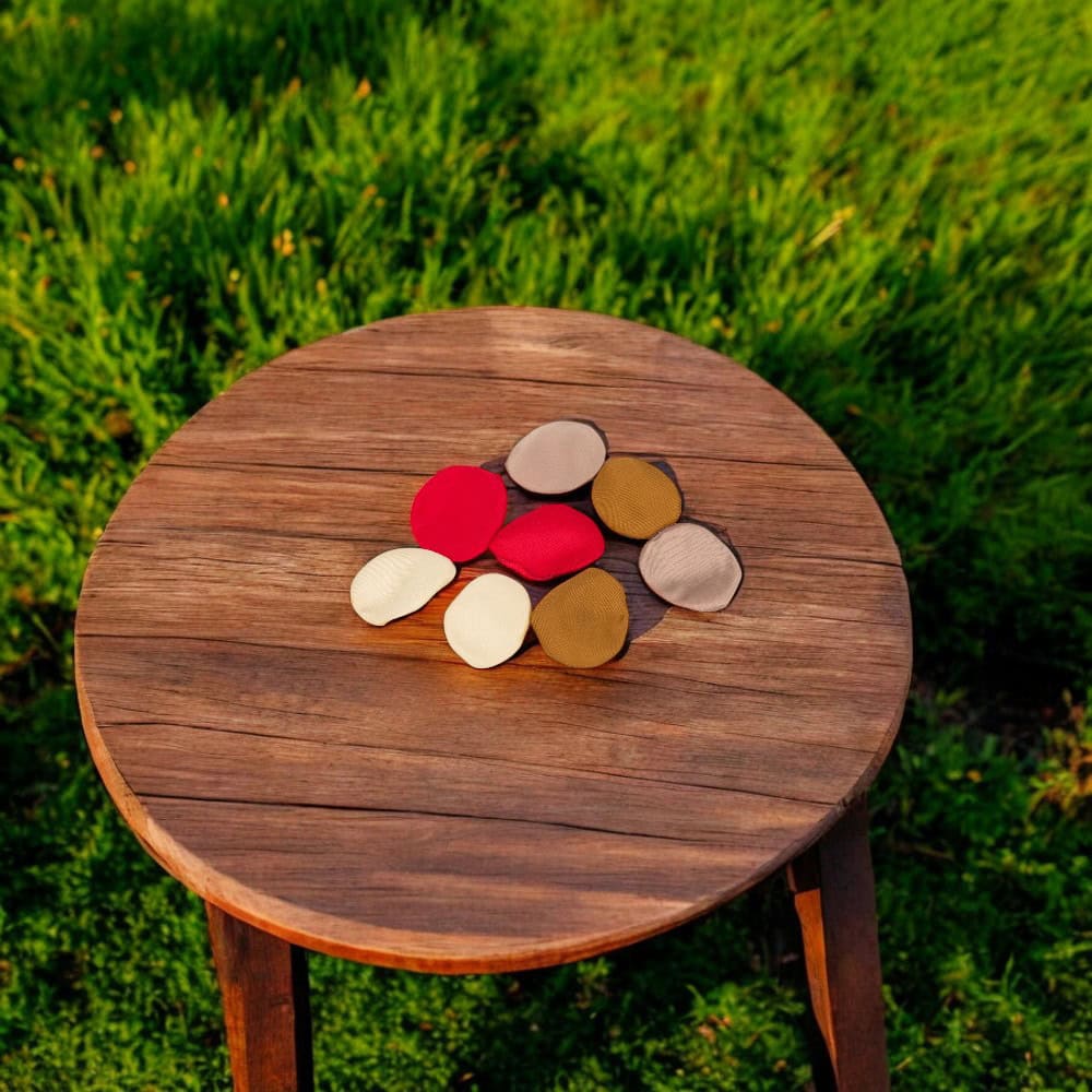 Petale textură mătase - model 3 nuanțe de Roșu Închis (set 200 buc) - CraftUp