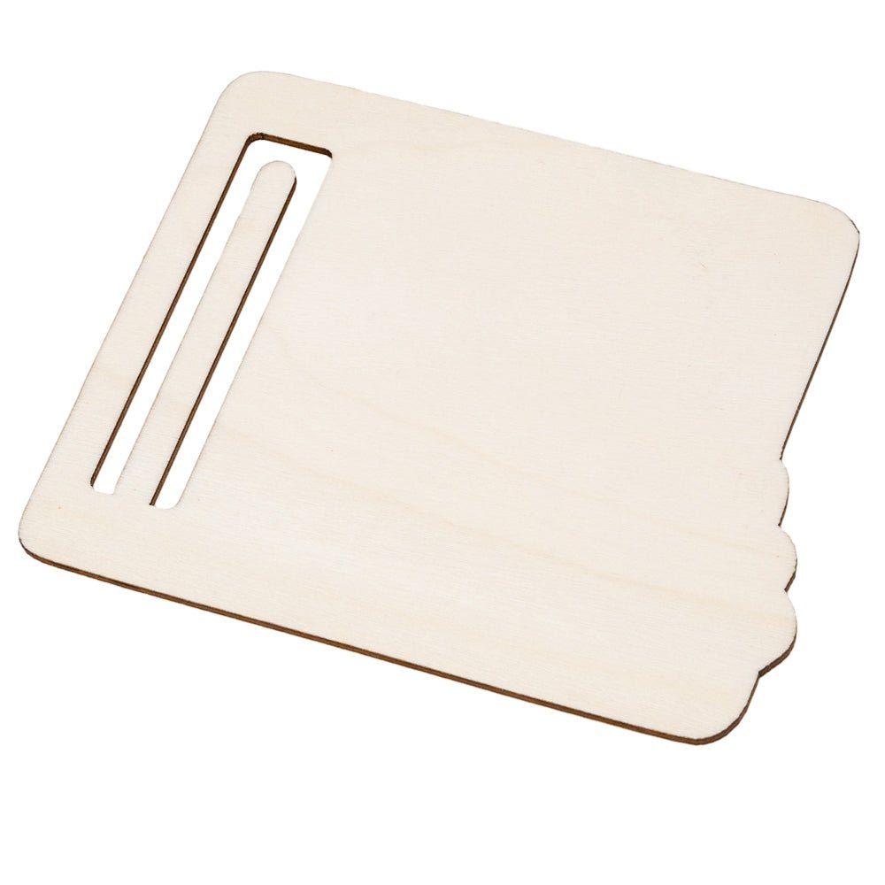 Plăcuță lemn Happy Birthday - model baloane - 10x13cm - CraftUp