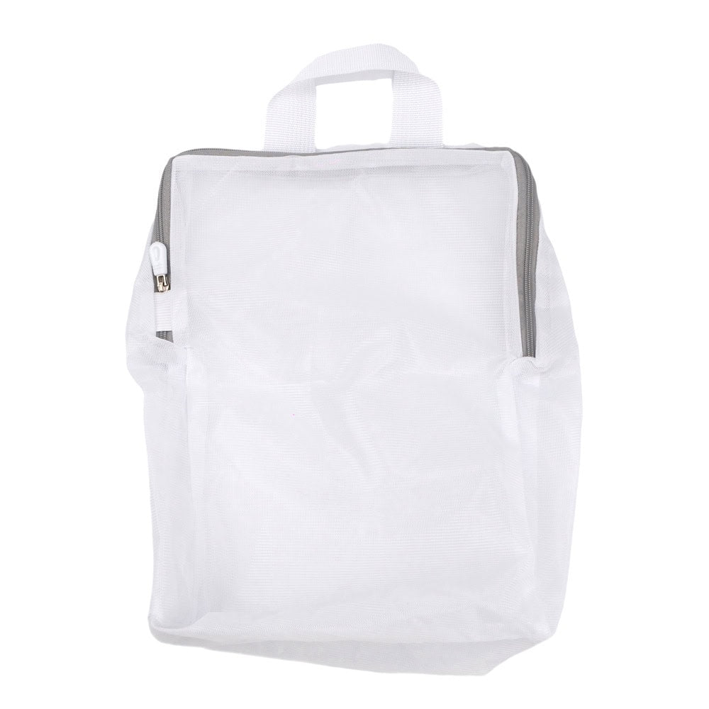 Plase de rufe cu mâner și fermoar - alb (set 10 buc) - 40x50x10cm - CraftUp