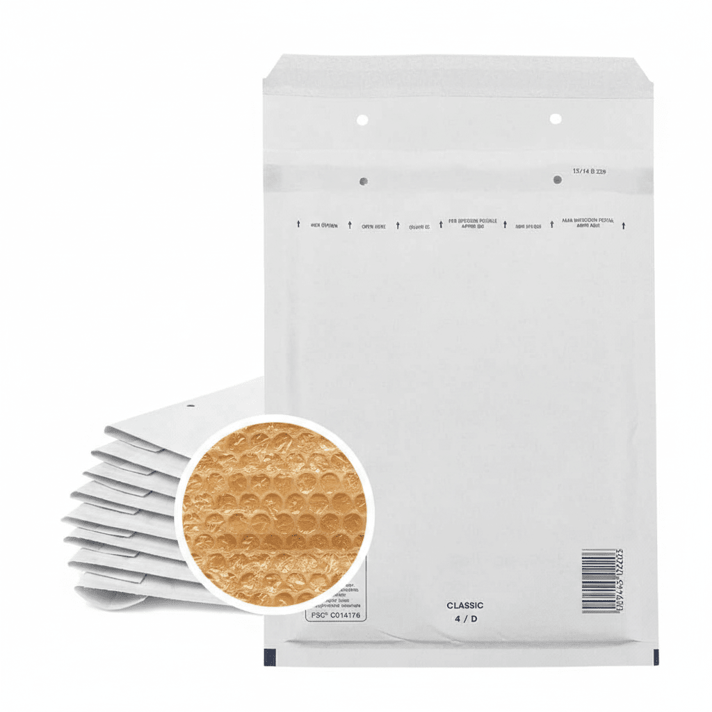 Plic antisoc D14 20x27,5+5cm Airpro - alb - CraftUp