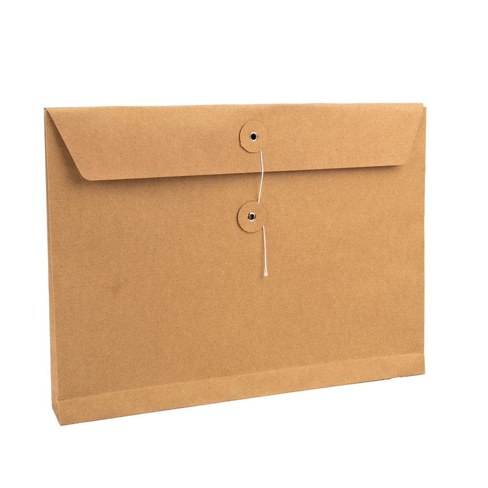 Plic hârtie cu sigiliu din sfoară - kraft (set 10 buc) - CraftUp