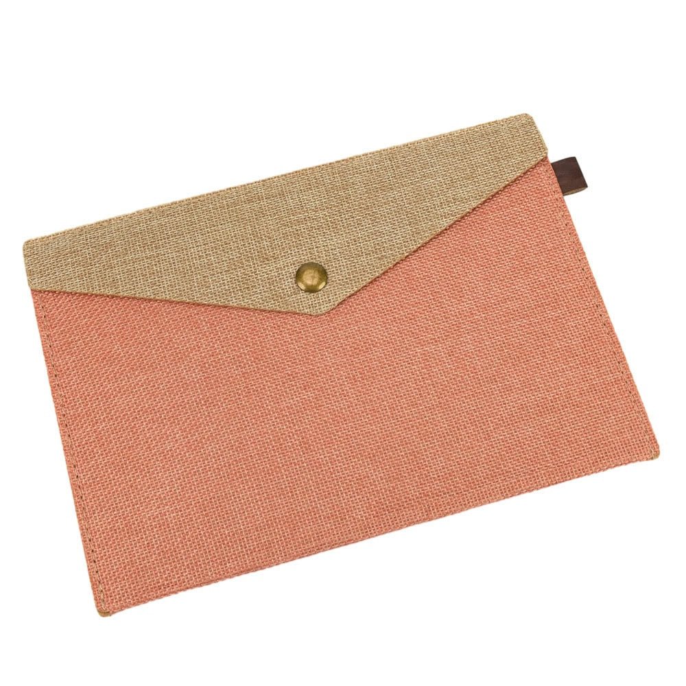 Plic textil cu capsă magnetică - roz - CraftUp