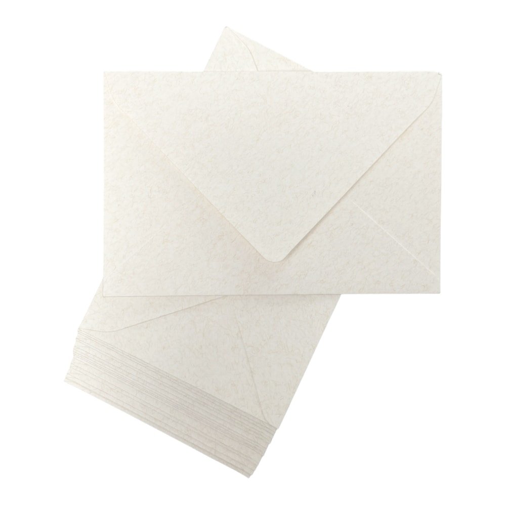 Plicuri colorate hârtie - alb (set 20 buc) 16.5x11cm - CraftUp