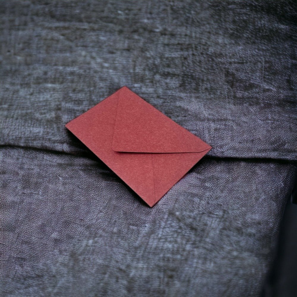 Plicuri colorate hârtie - vișiniu (set 20 buc) 16.5x11cm - CraftUp