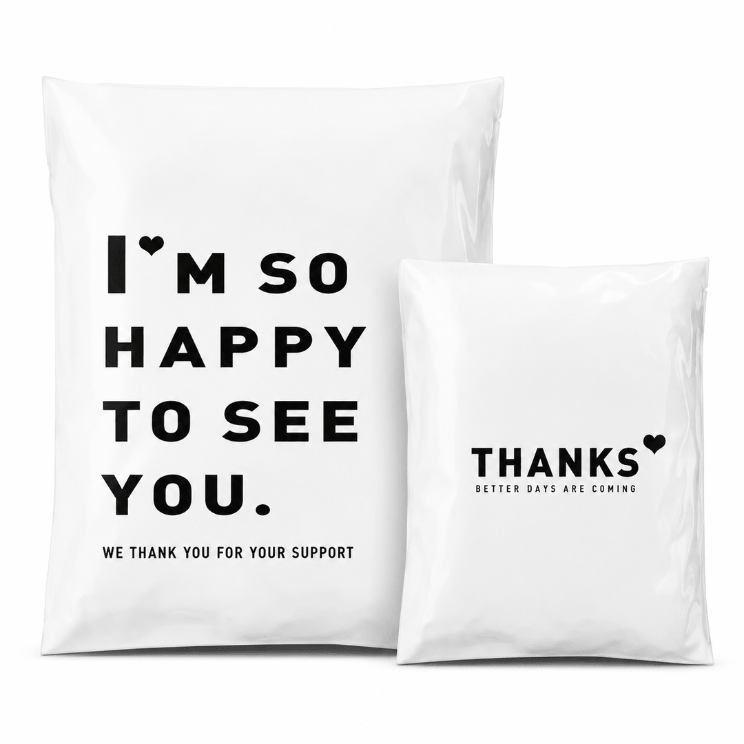 Plicuri curierat cu text decorativ (set 100 buc) - CraftUp