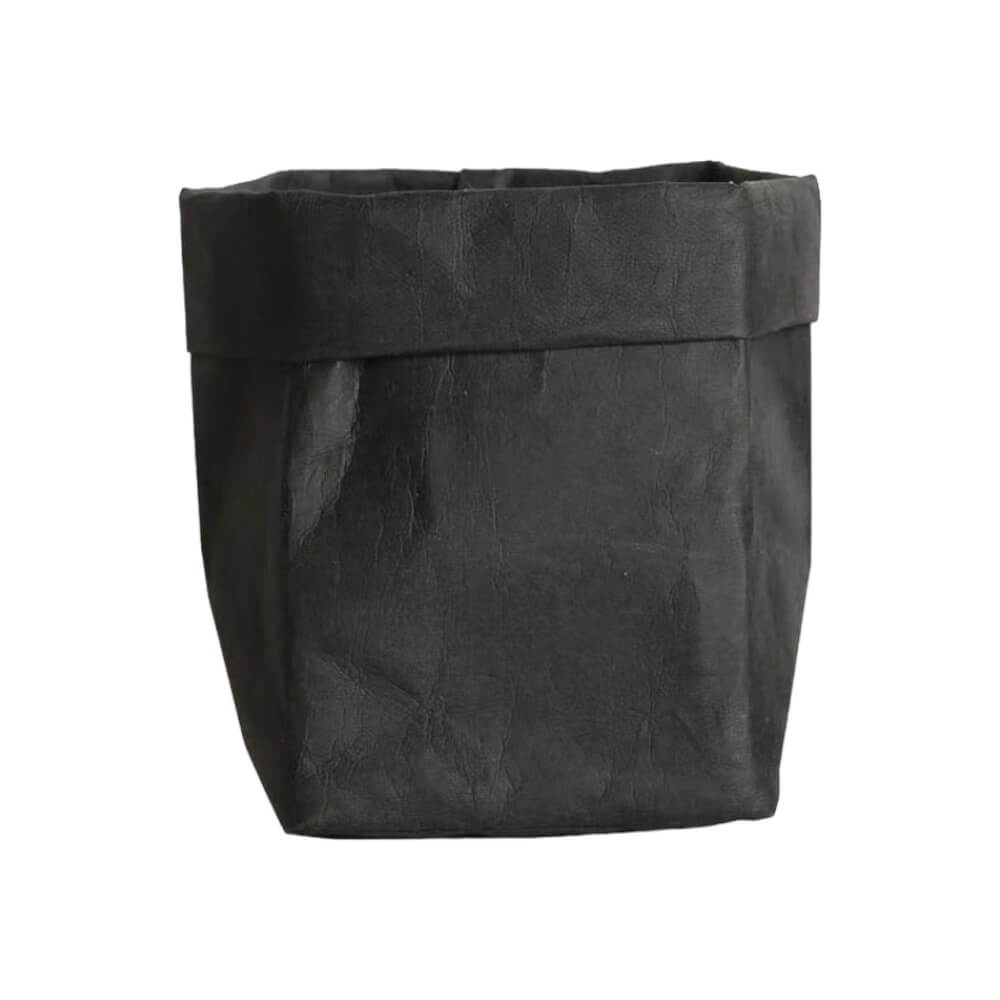 Pungă hârtie pliabilă și rezistentă la apă - negru - CraftUp