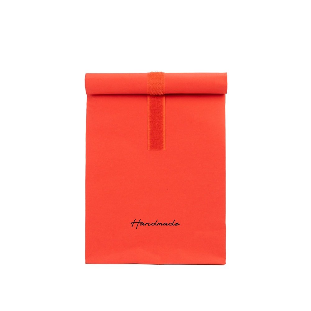 Pungă pliabilă cu sistem de închidere velcro - roșu (set 10 buc) - CraftUp