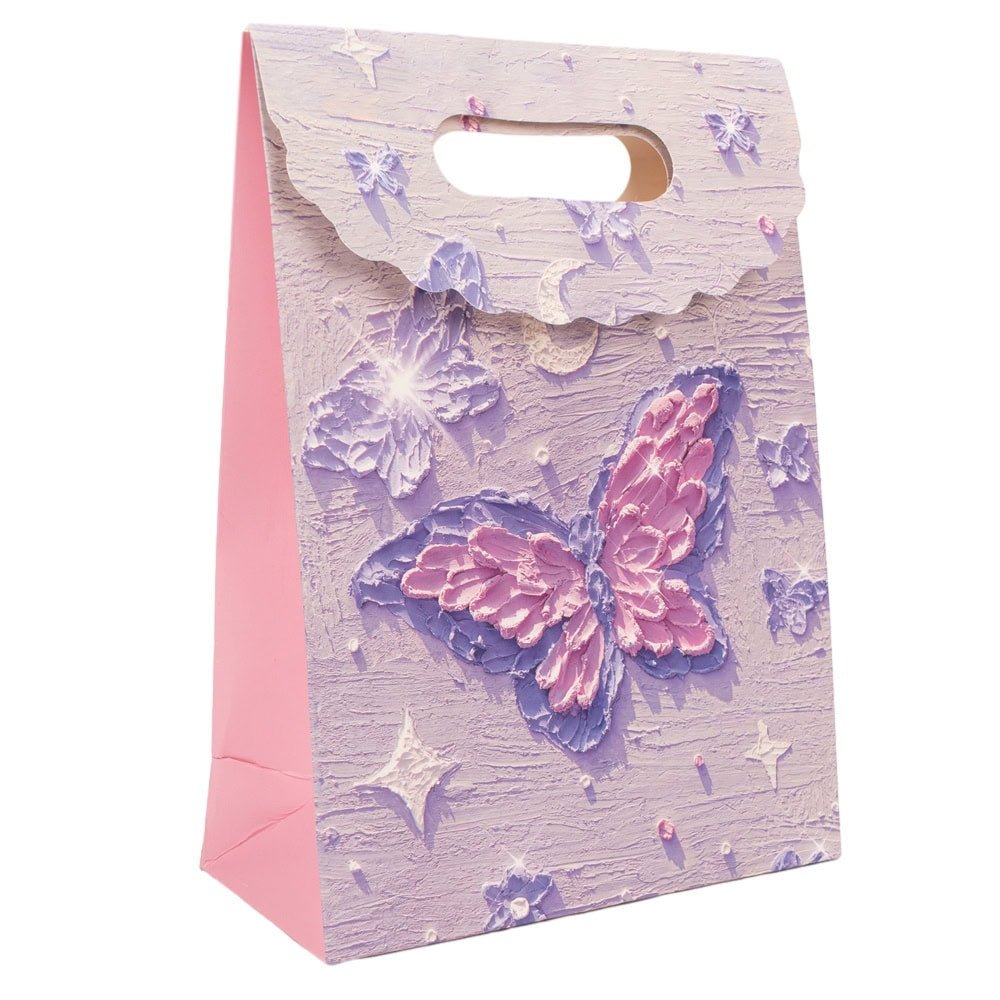 Pungi design pictură 3D cu închidere velcro și mâner - model 3 (set 10 buc) - CraftUp