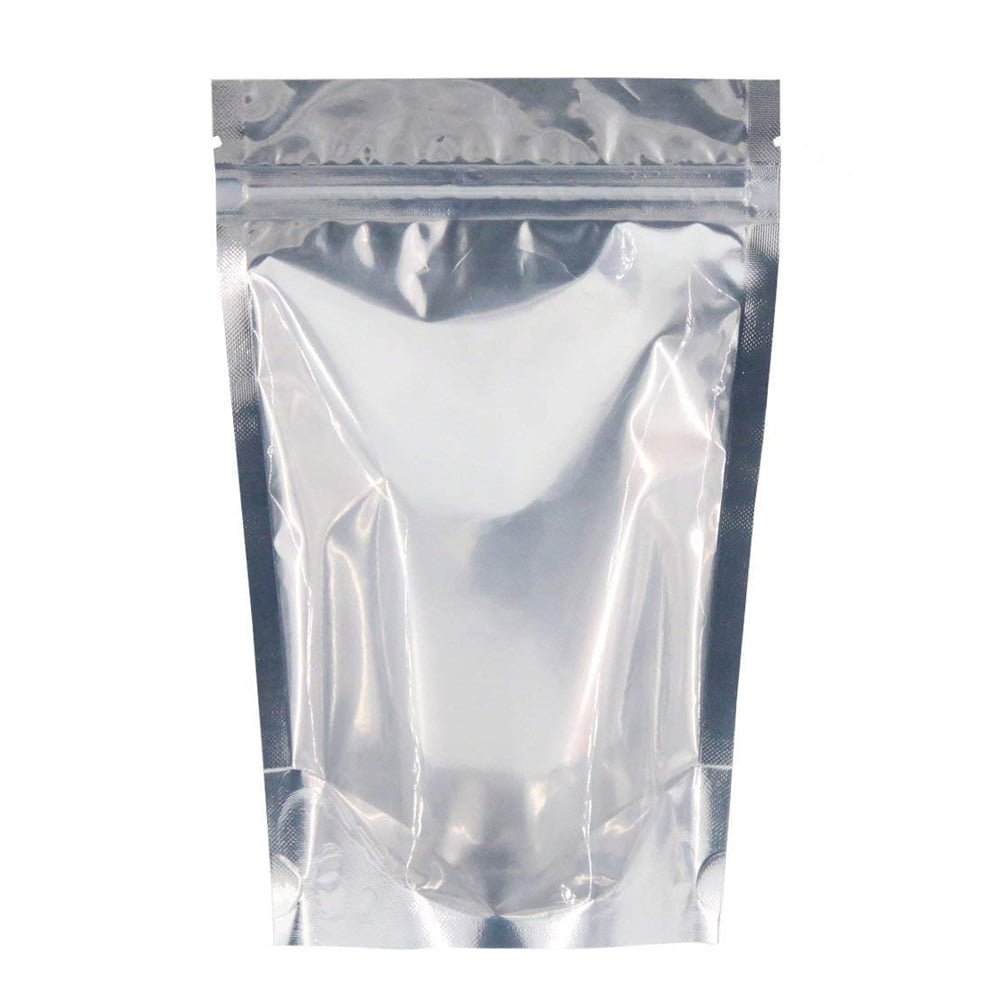 Pungi stand up din aluminiu cu fermoar și o parte transparentă (set 50 buc) - CraftUp