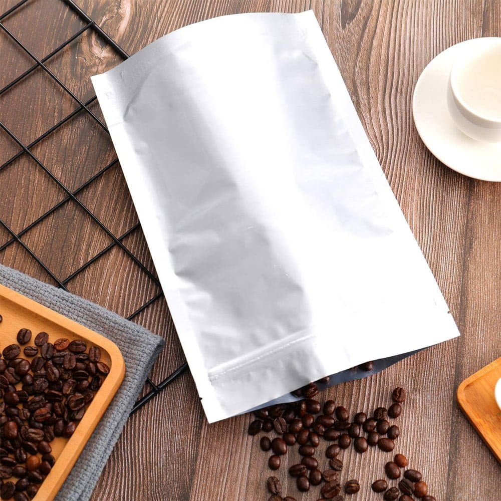 Pungi stand up lucioase din aluminiu reutilizabile cu fermoar (set 100 buc) - CraftUp