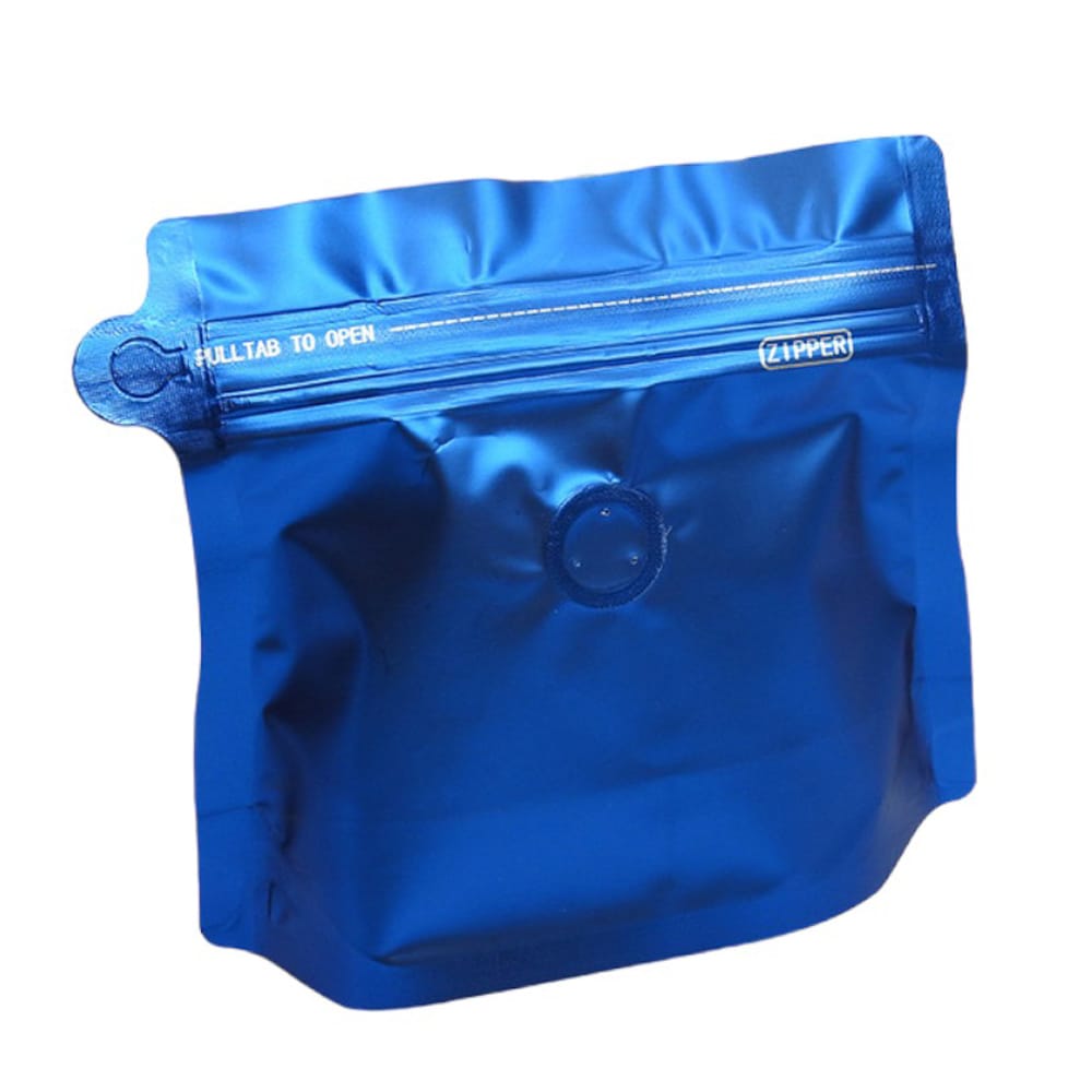 Pungi stand up model pouch cu valva și fermoar - albastru (set 50 buc) 20x17x6cm - CraftUp